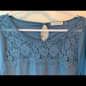 Blue Lace Blouse